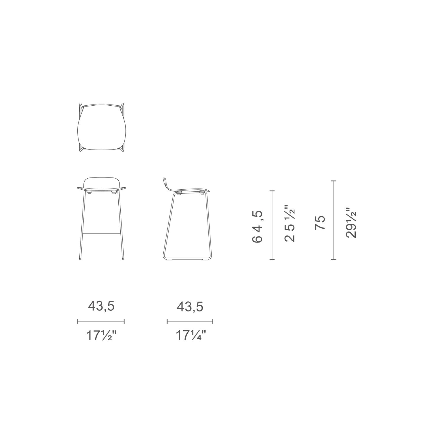 Tate Color Stool sgabello