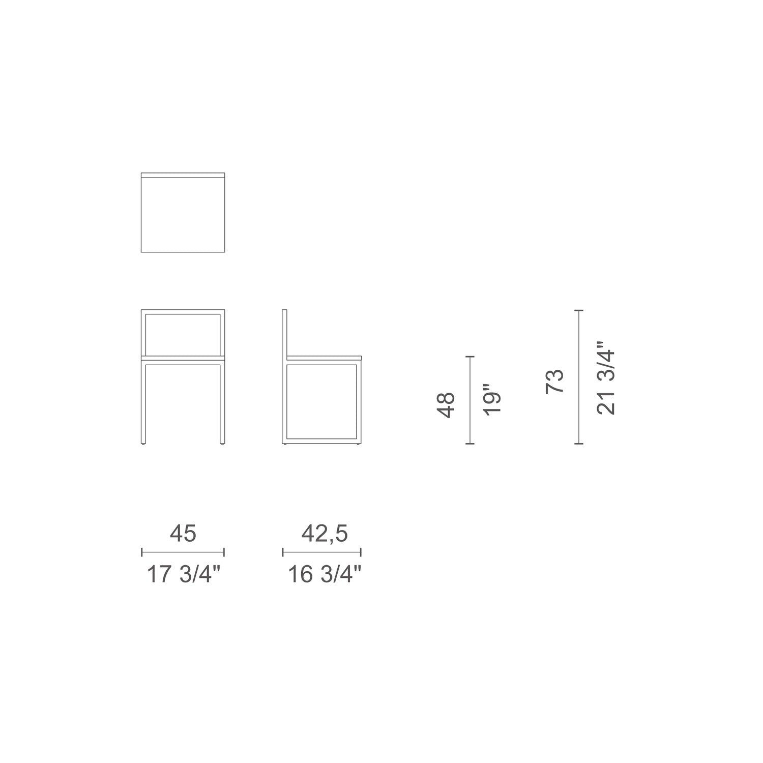 Fronzoni '64 Chair sedia