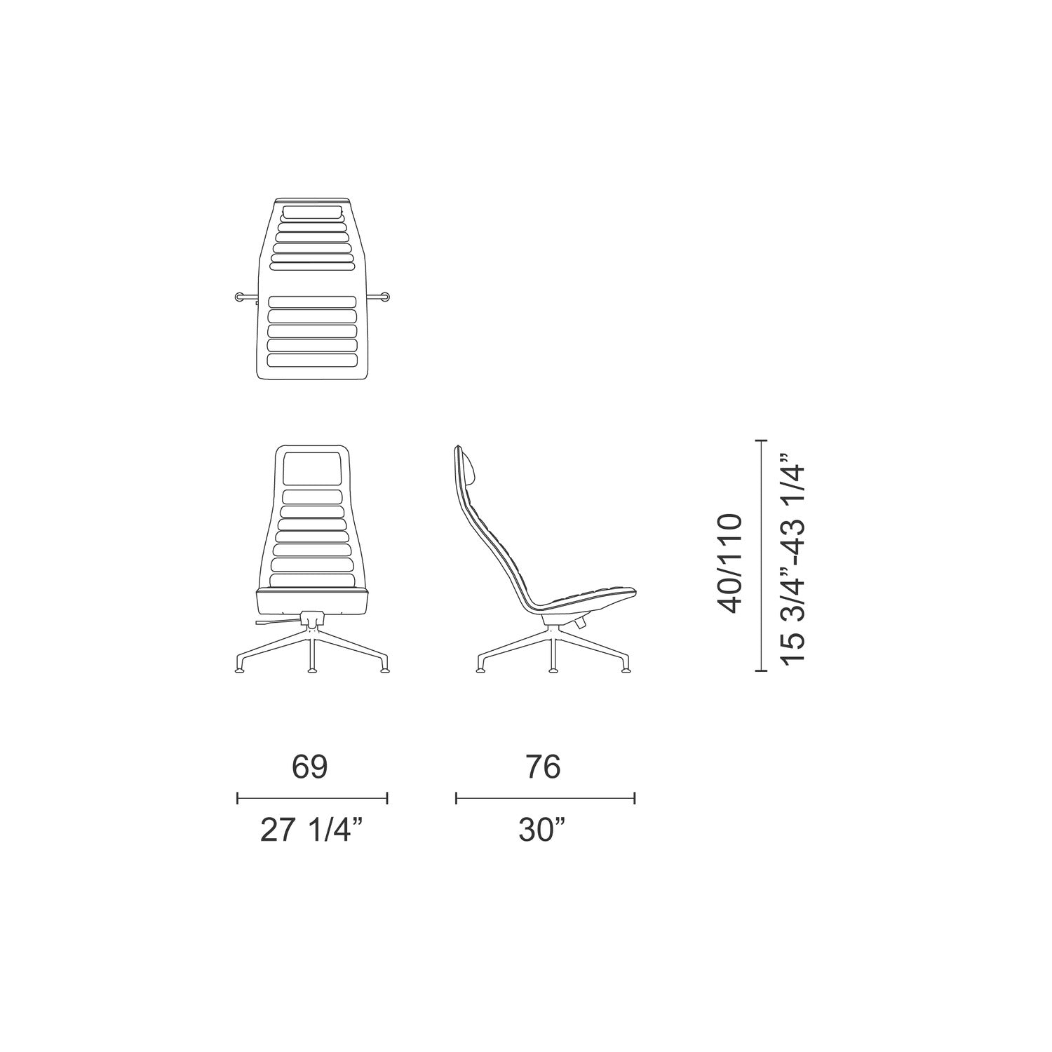 Lotus (Attesa) poltrona