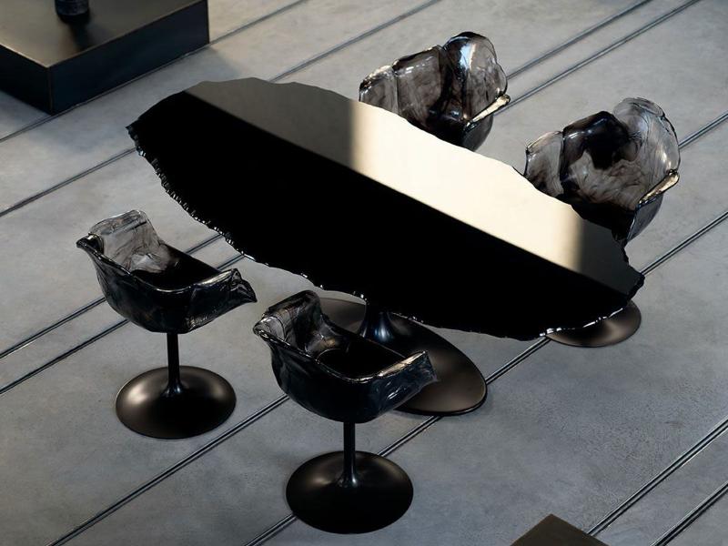 Egeo nero EGE020 tavolo