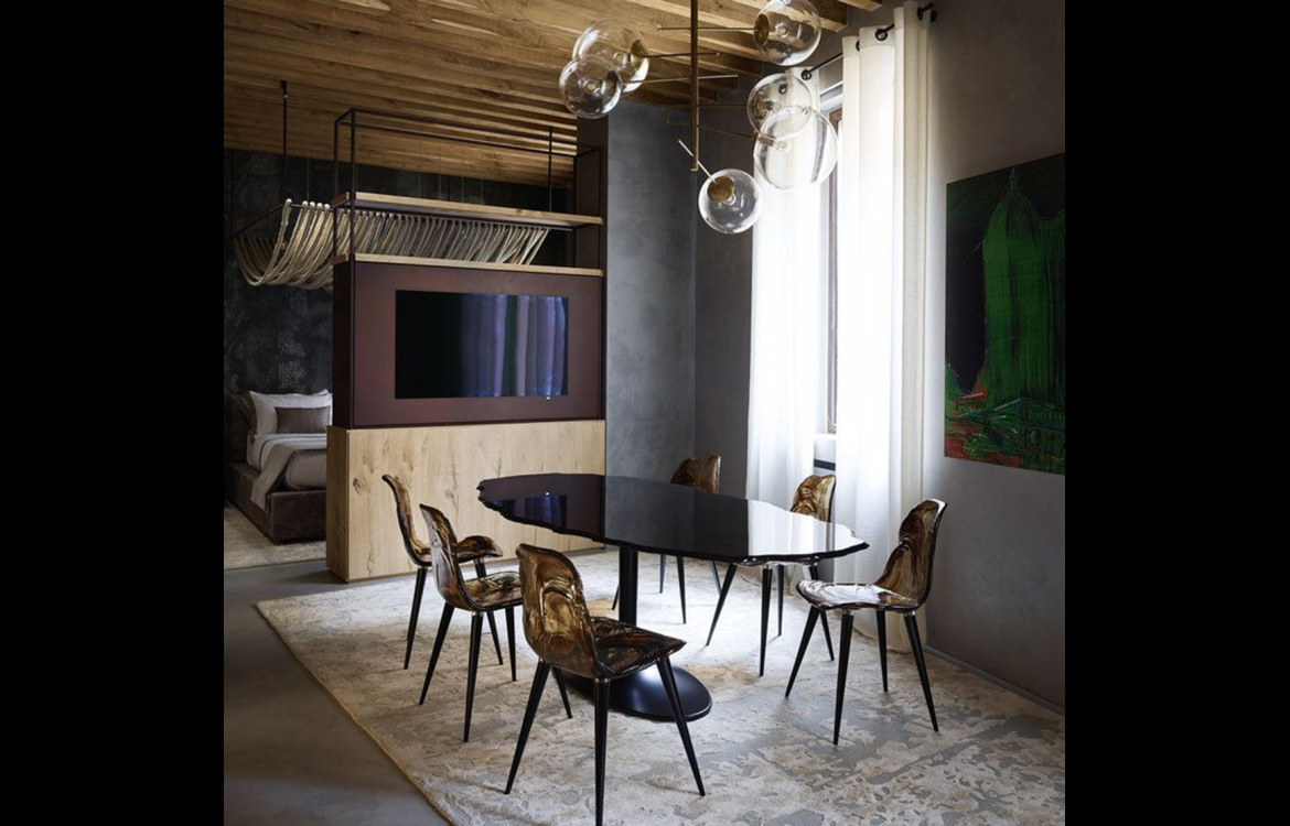 Egeo nero EGE020 tavolo