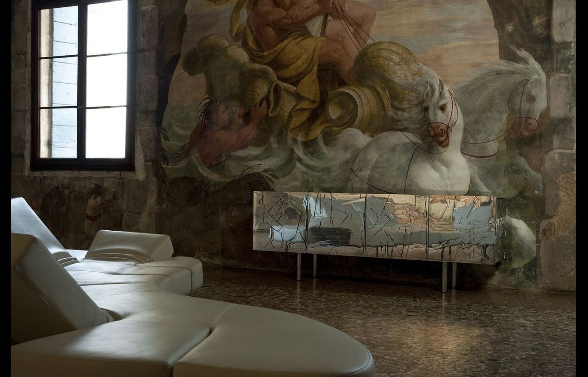 Scrigno silver madia contenitore