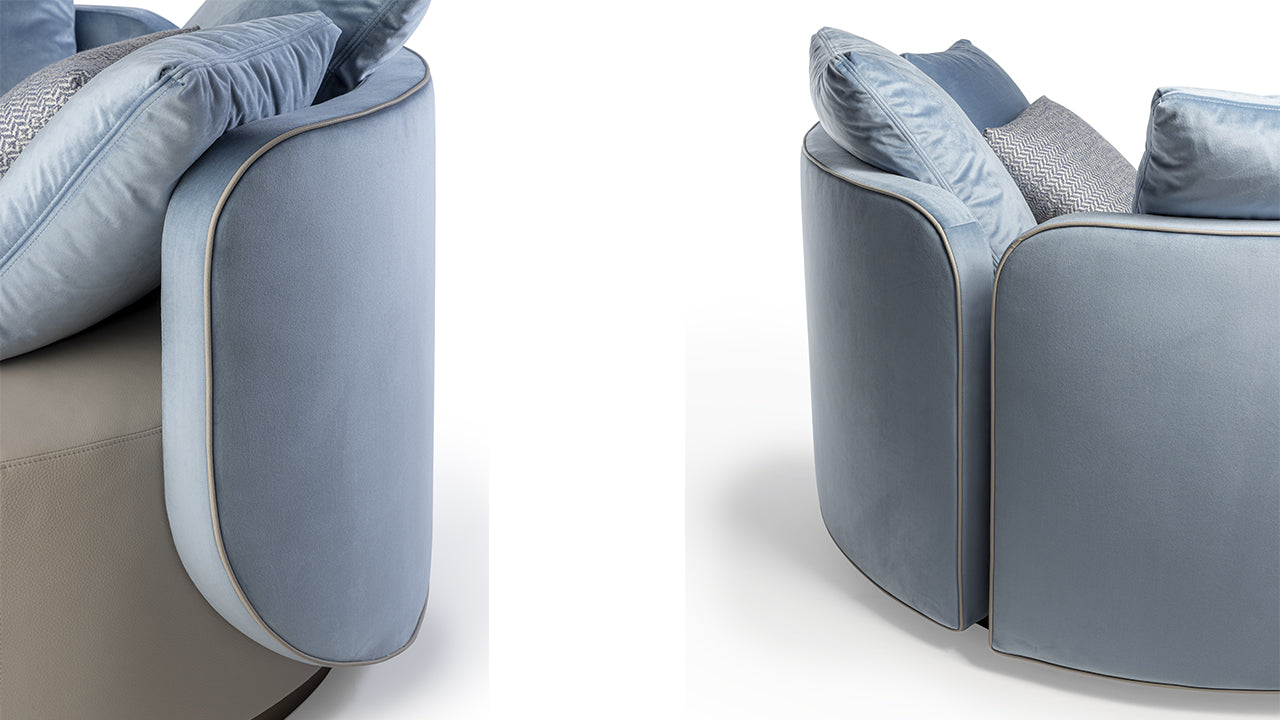 Hug poltrona pelle nabuk