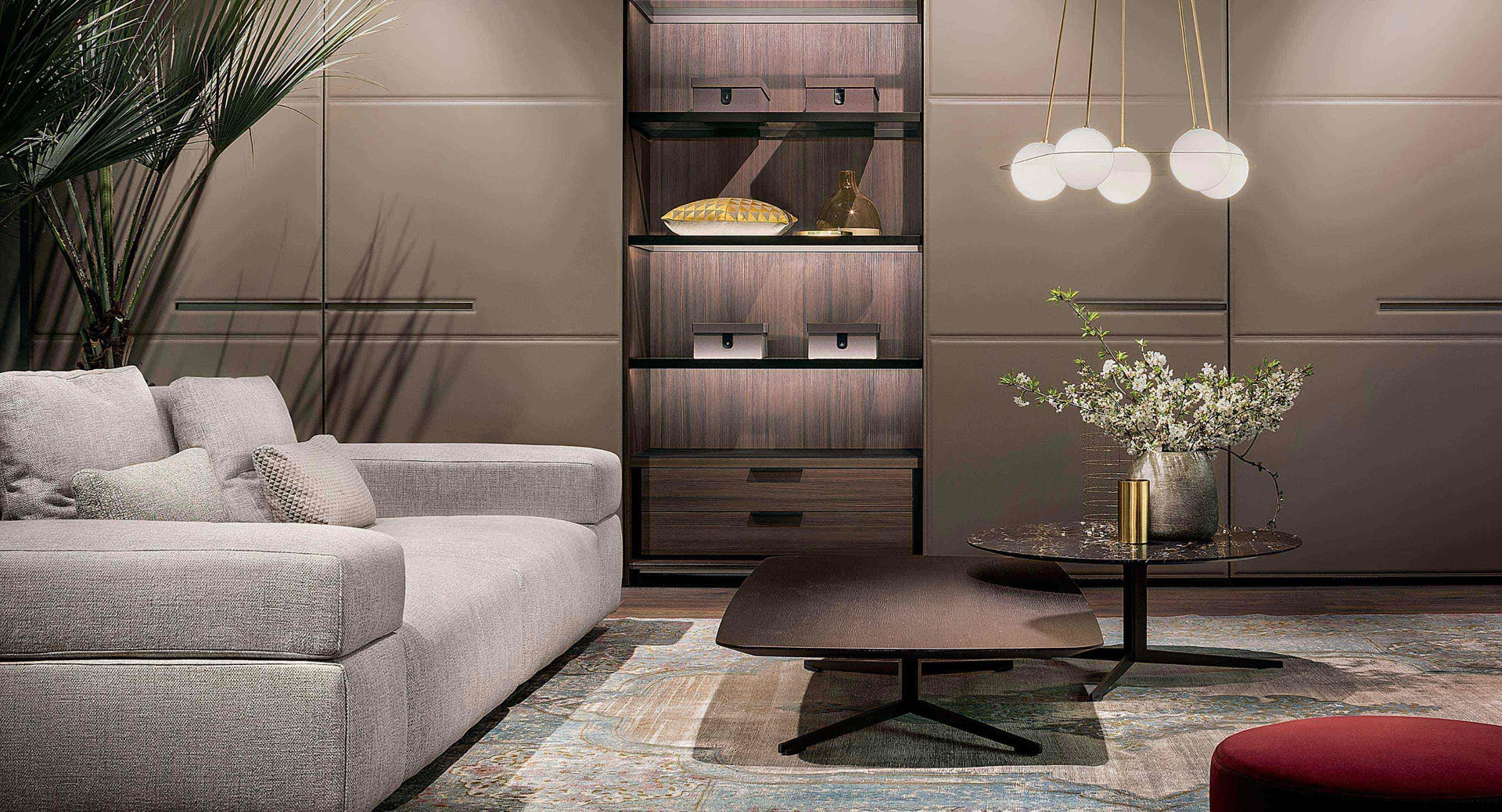 Oydo tavolino piano marmo/rovere/argilla