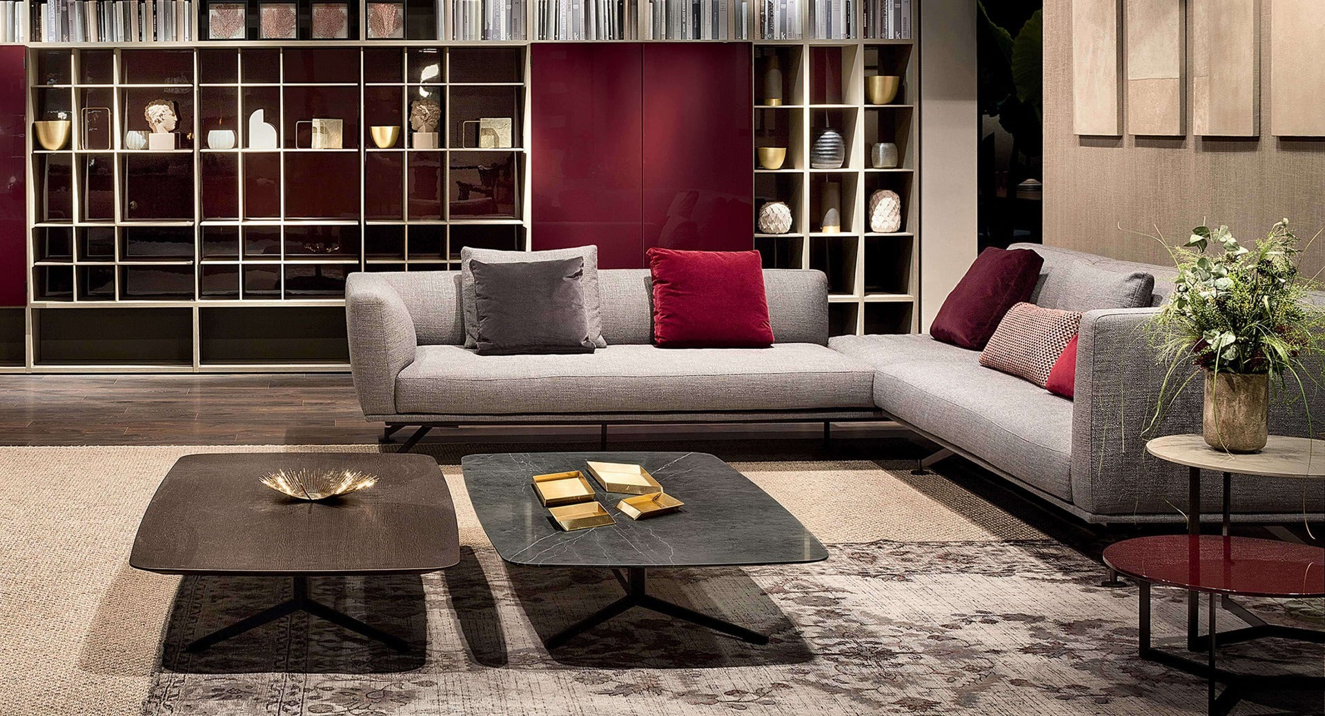 Oydo tavolino piano marmo/rovere/argilla