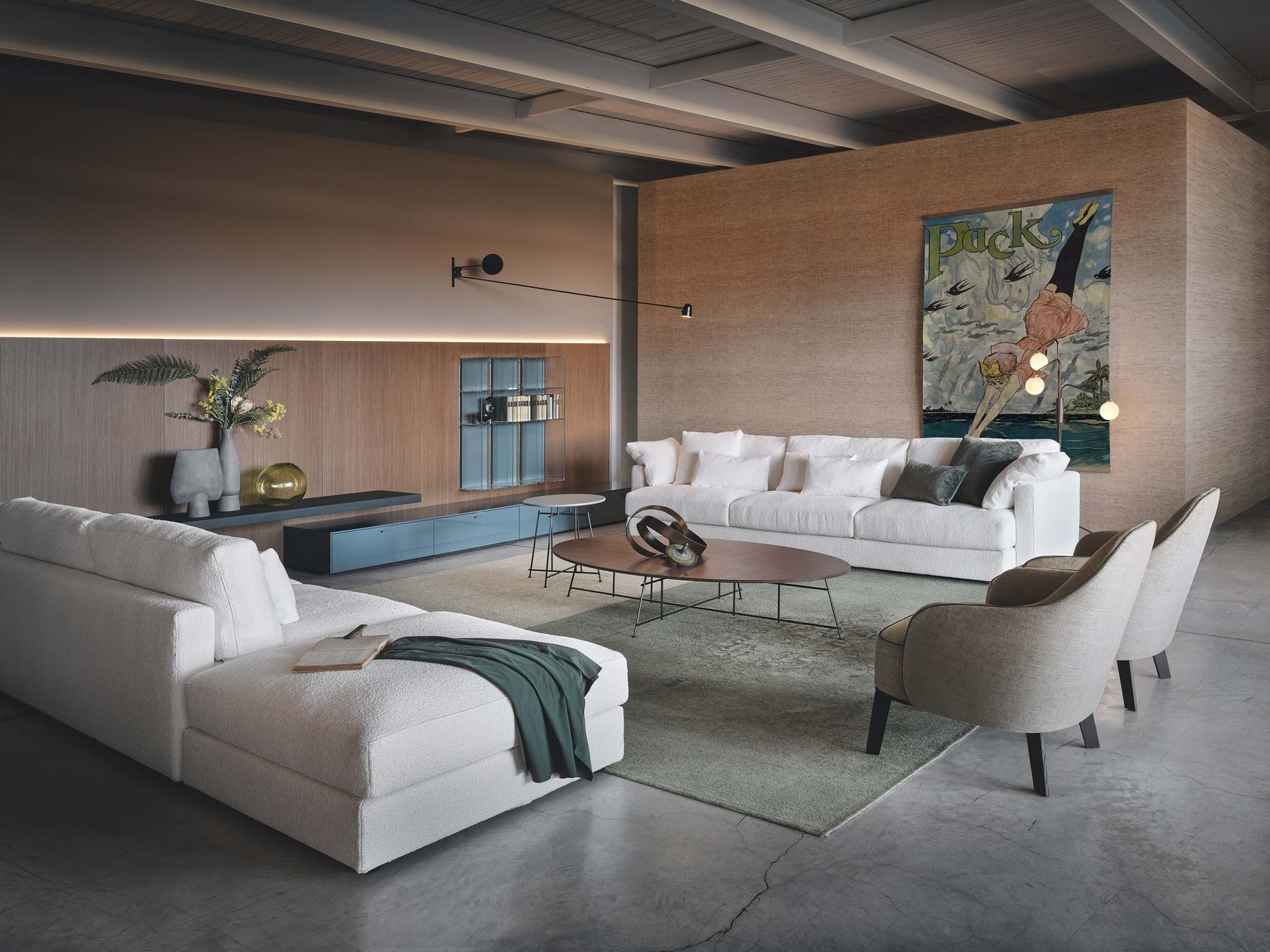 Glee divano L.200 tessuto DA