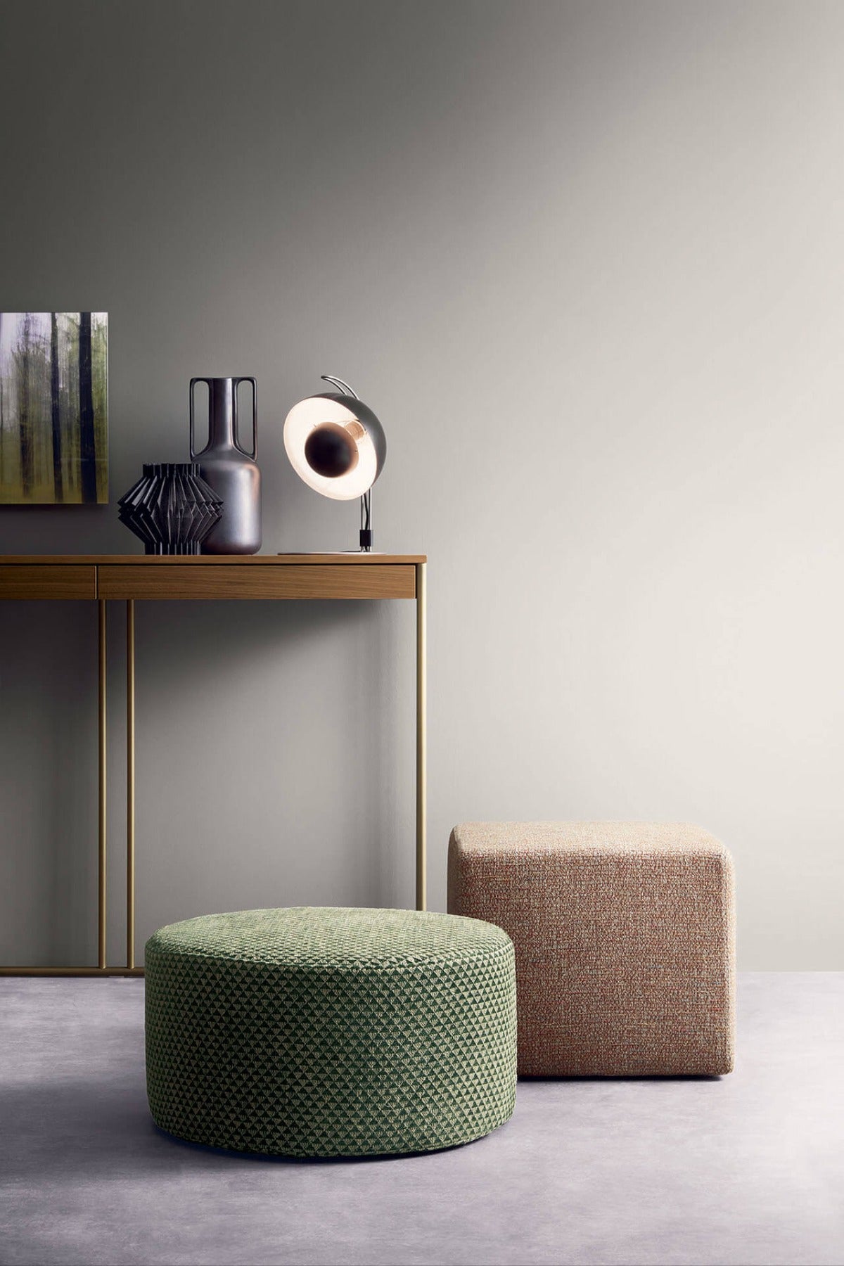 Pouf tessuto cavallino