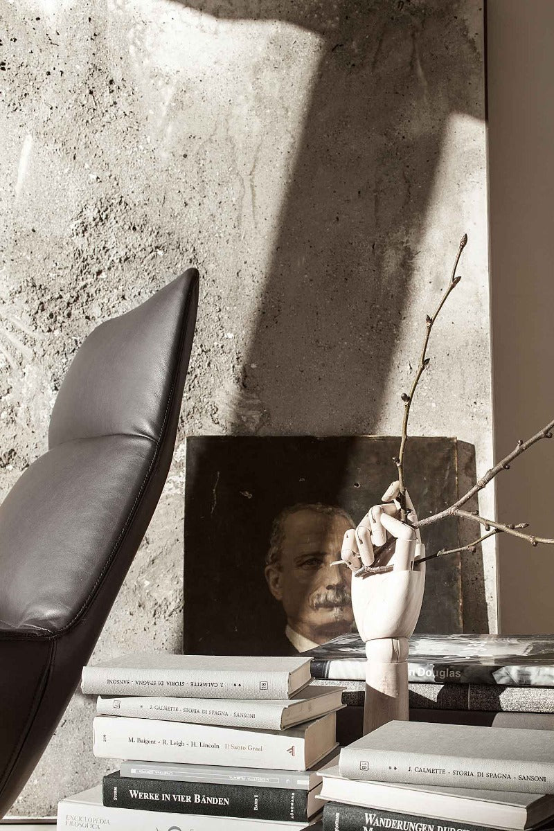 Lady Jane poltrona con pouf tessuto DB