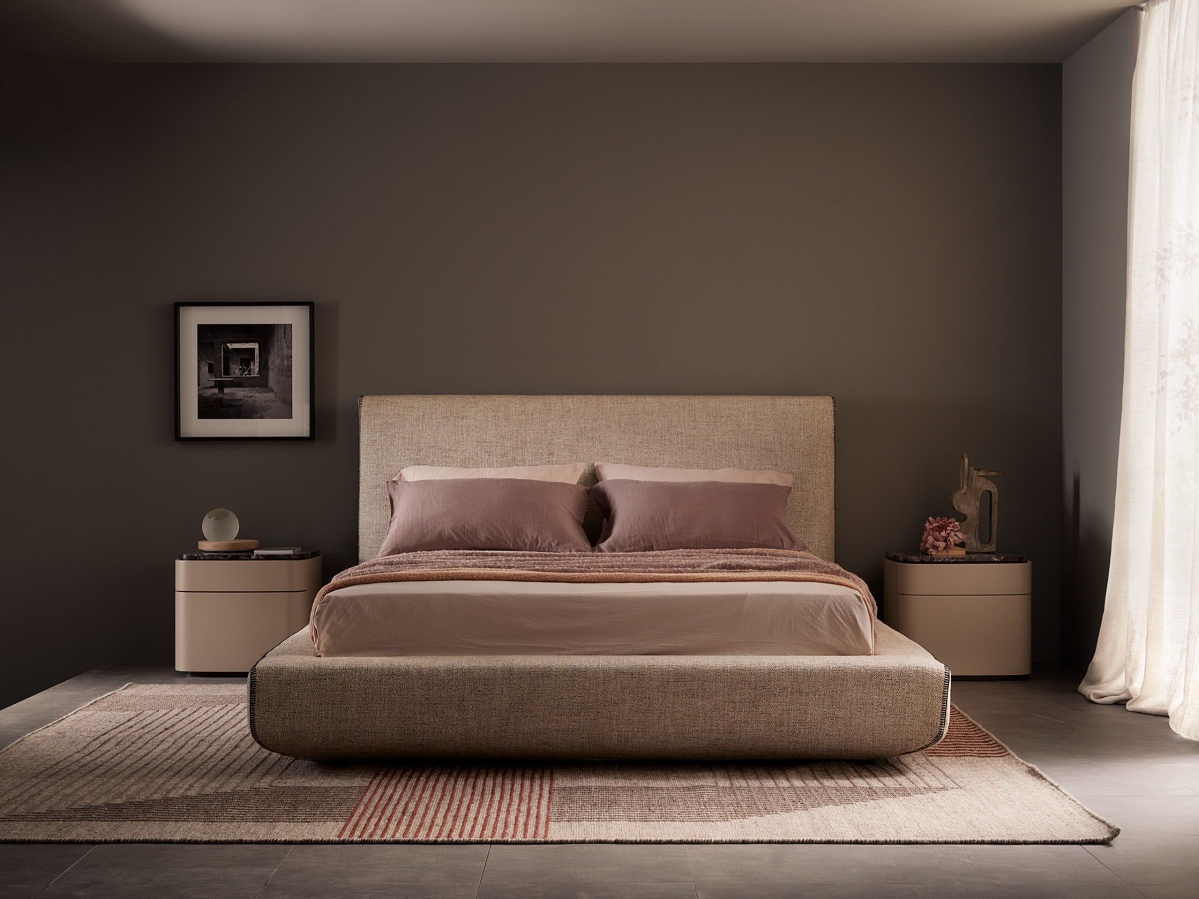 Lullaby letto King size tessuto DA