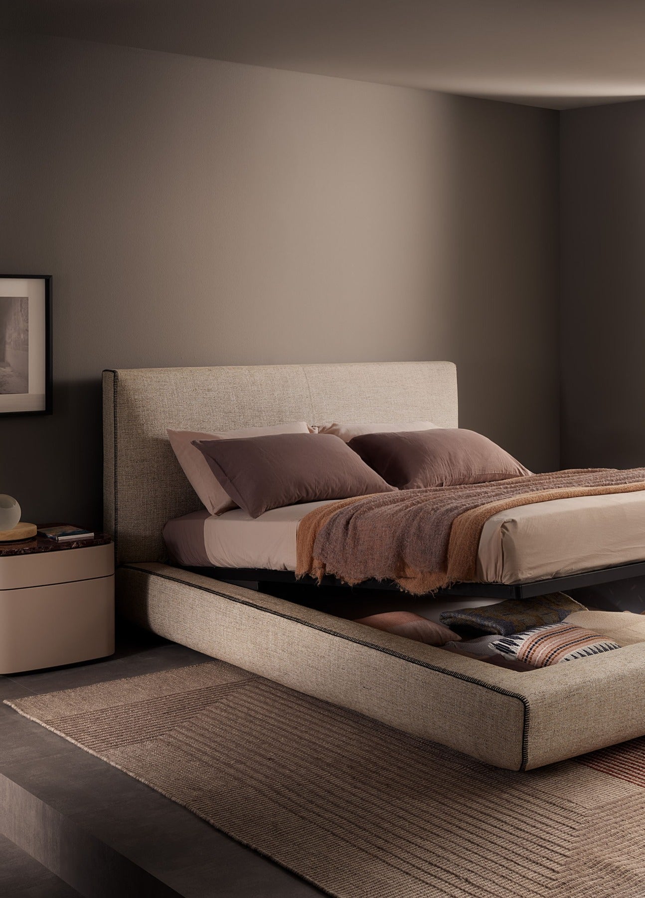 Lullaby letto King size tessuto DA