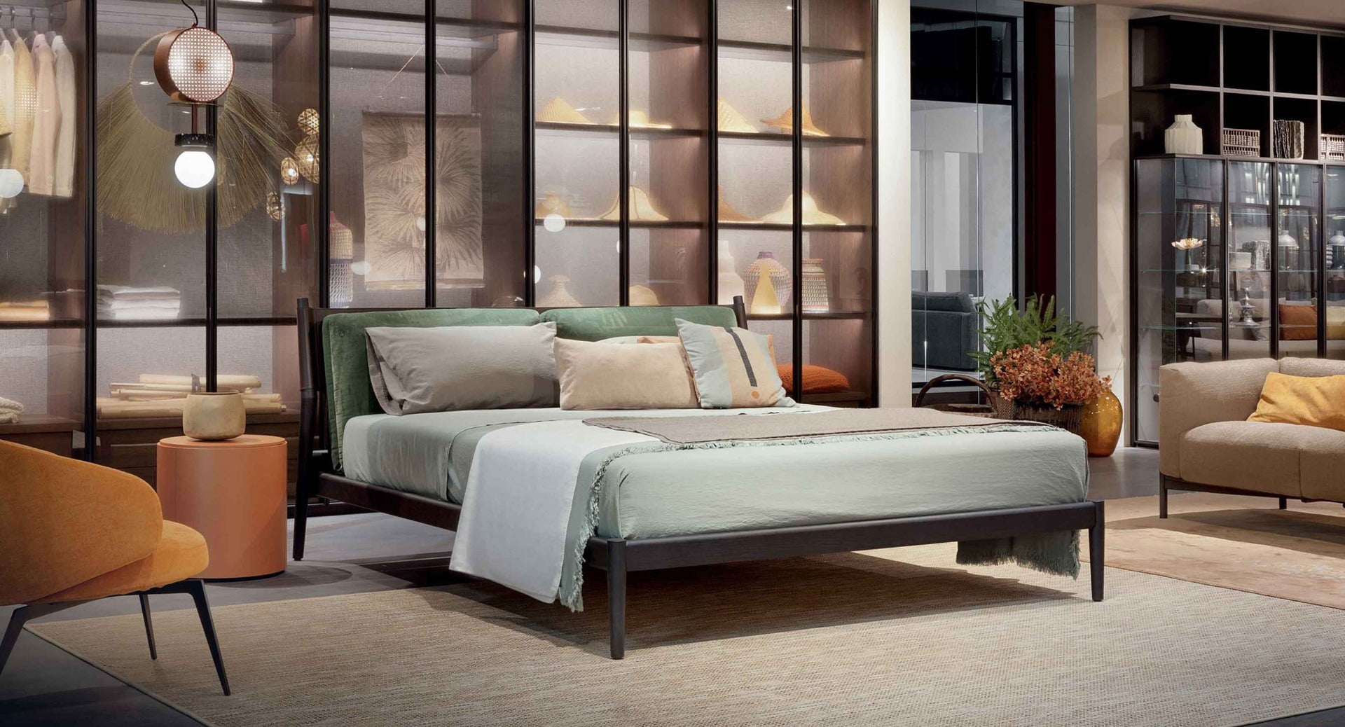 Maddox letto 233.5x180.5 tessuto DA