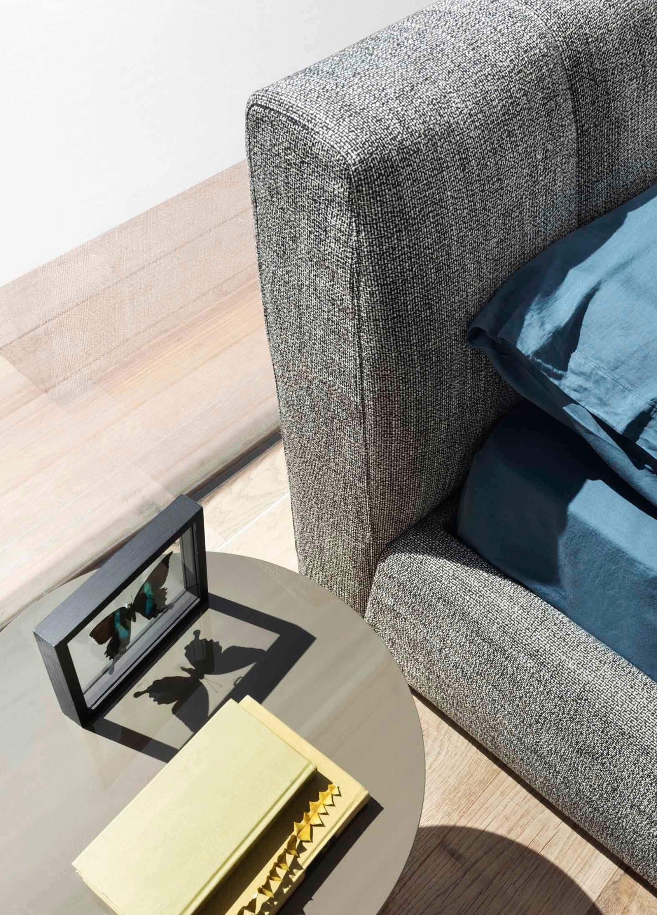 Warp Bed letto con contenitore pelle sintetica