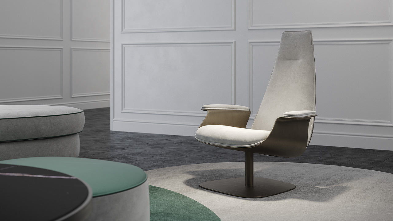 Minerva poltrona pelle nabuk