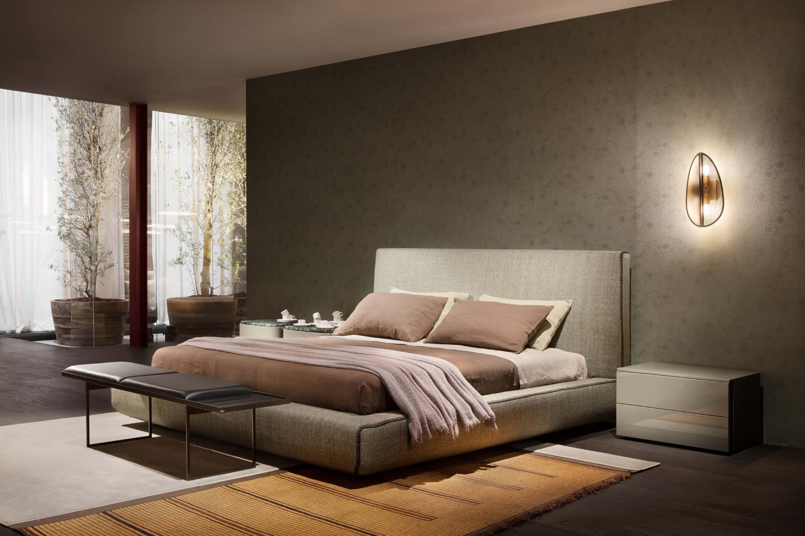 Lullaby letto King size tessuto DA