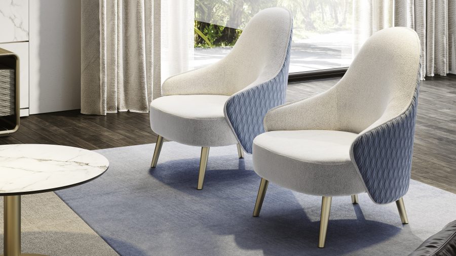 Ludwig poltrona pelle nabuk