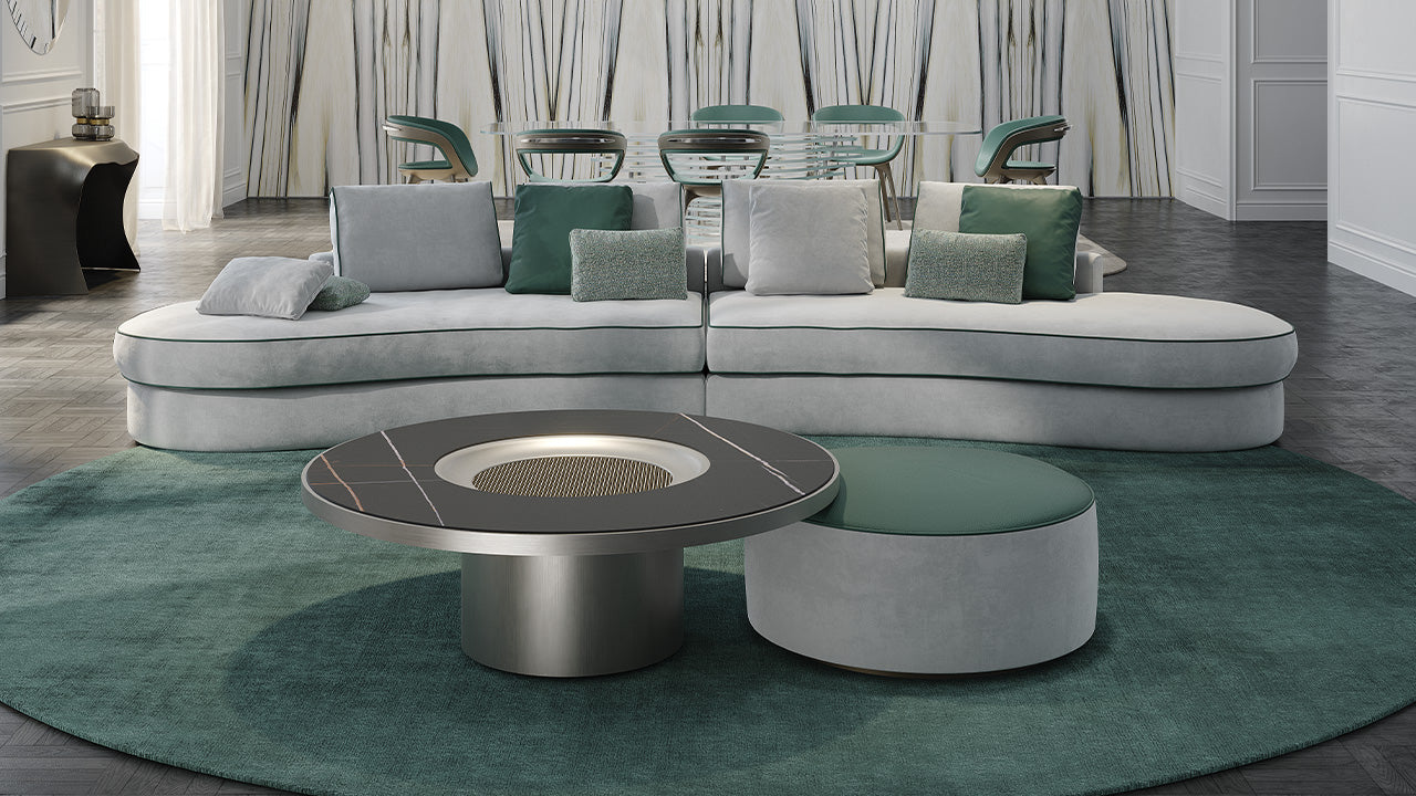 Tau 40 Steel Therasia tavolino top legnoreflex