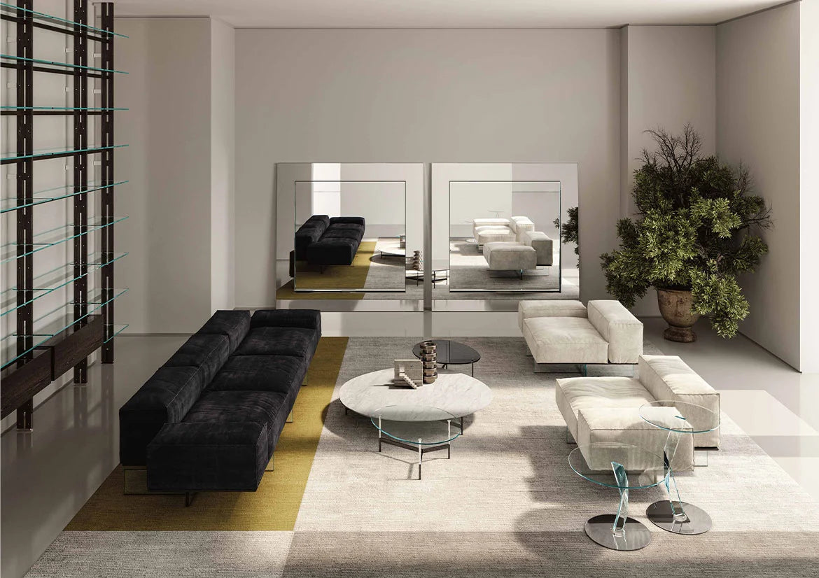 Soft glass divano